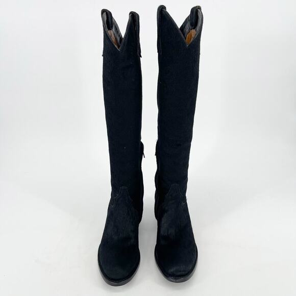 NWOB Old Gringo Black Mayra Hair on Hyde Leather Tall Western Cowgirl Boot 6.5 - Picture 6 of 12